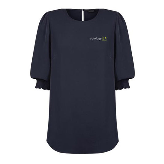 Lola - 3/4 Sleeve Shirred Cuff Top