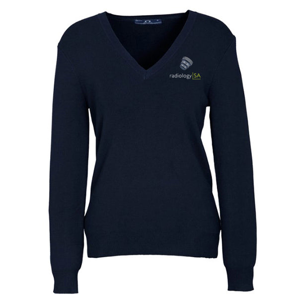 V-Neck Knit Pullover - Ladies