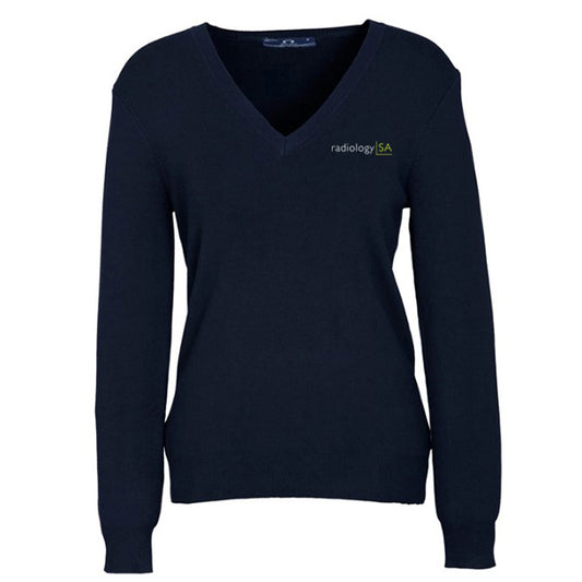 V-Neck Knit Pullover - Ladies